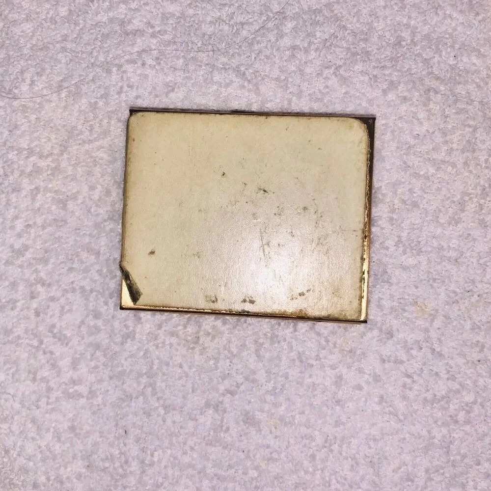 Vintage Metal Coin Holder Money Clip Purse Bronze Trinket Case Compact Lot 2